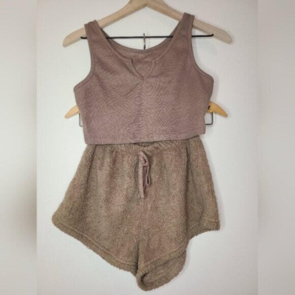 brown loungewear matching set